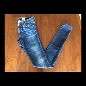 AG low rise skinny denim